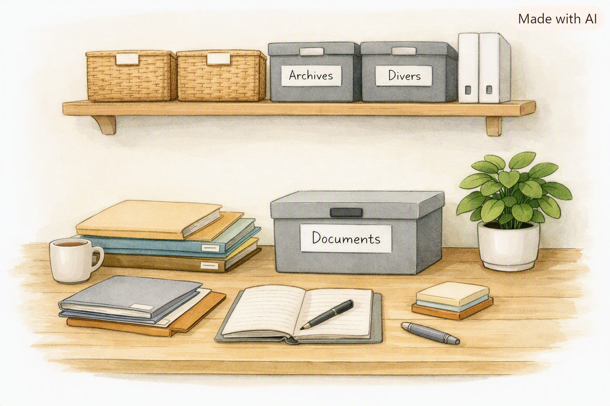 Organisation bureau & papiers - Particuliers / Petites structures