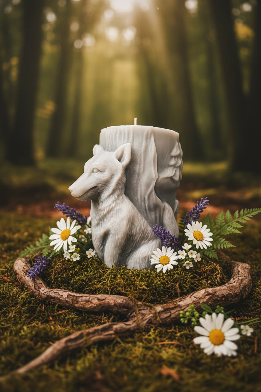 Bougie Loup Artisanale