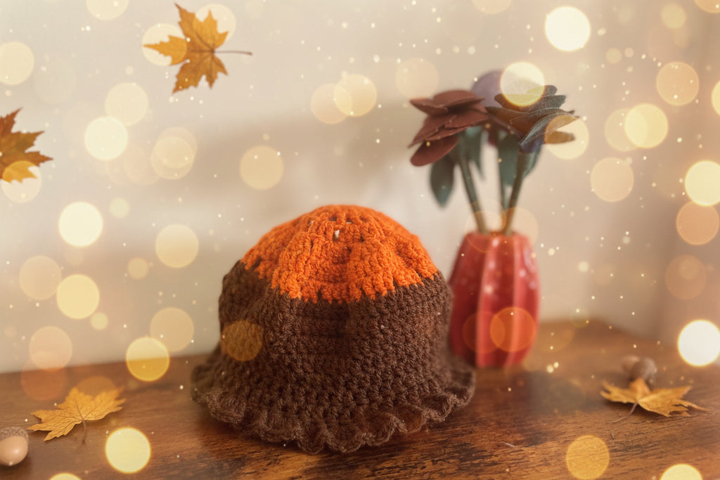 ✨Bonnet automnal bébé - Fait main au crochet