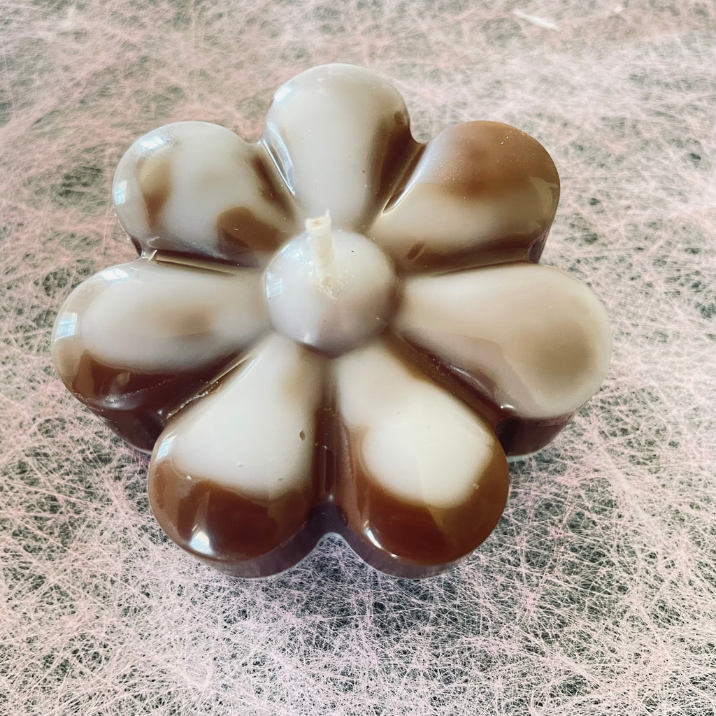 Bougie Fleur Artisanale - Deux Couleurs