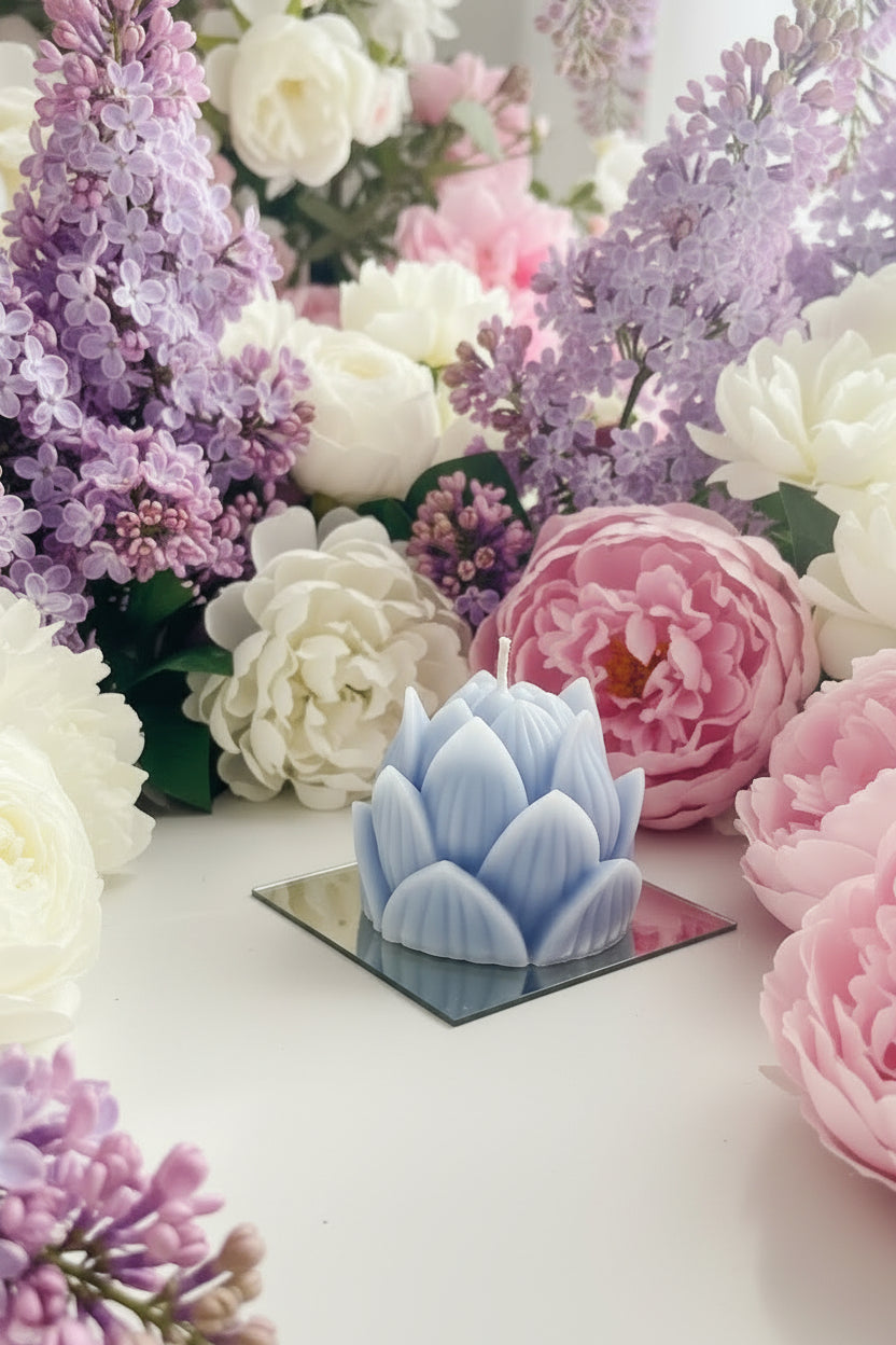 Bougie Fleur de Lotus Artisanale