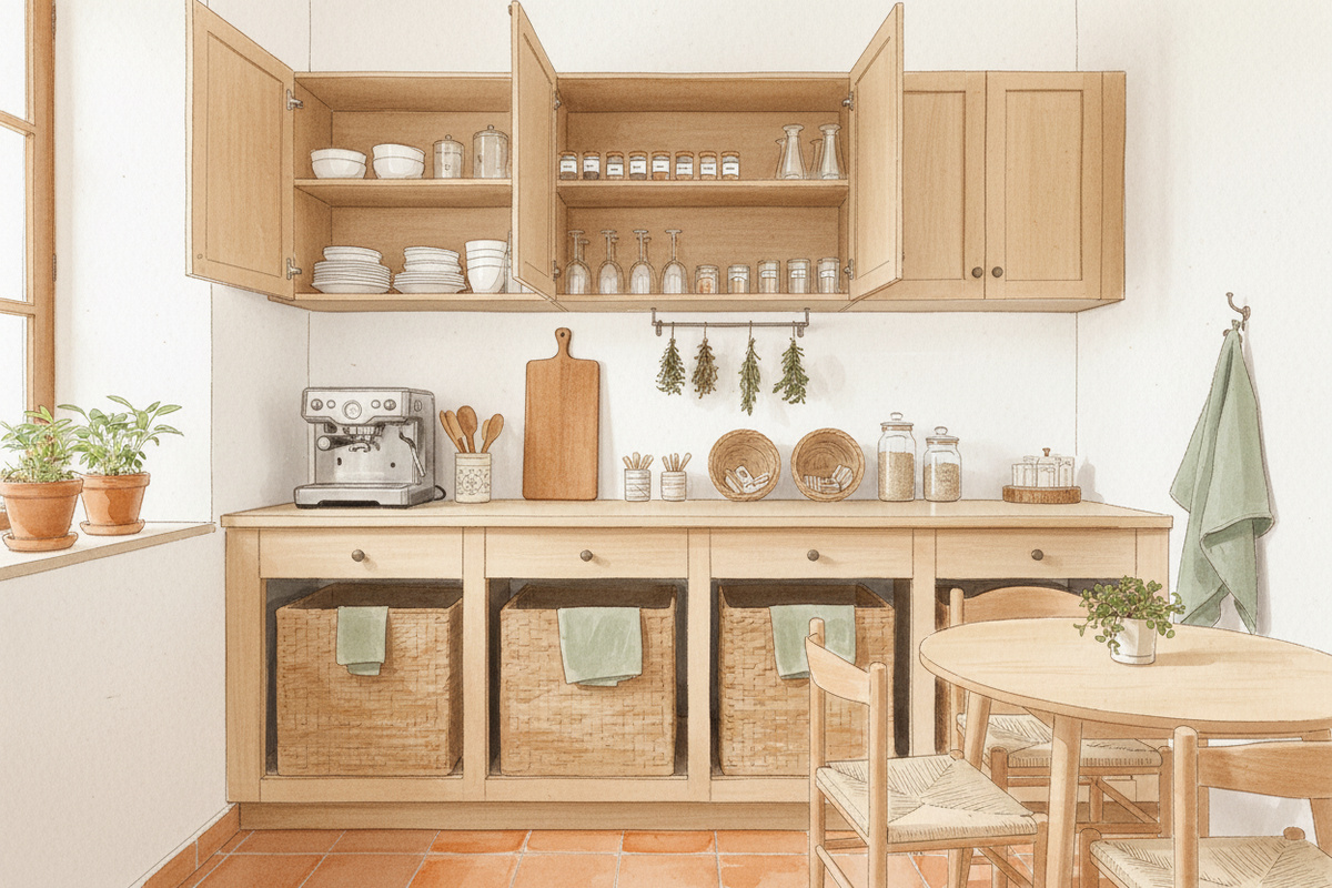 Organisation et rangement d'une cuisine - Home organiser Calvi Balagne