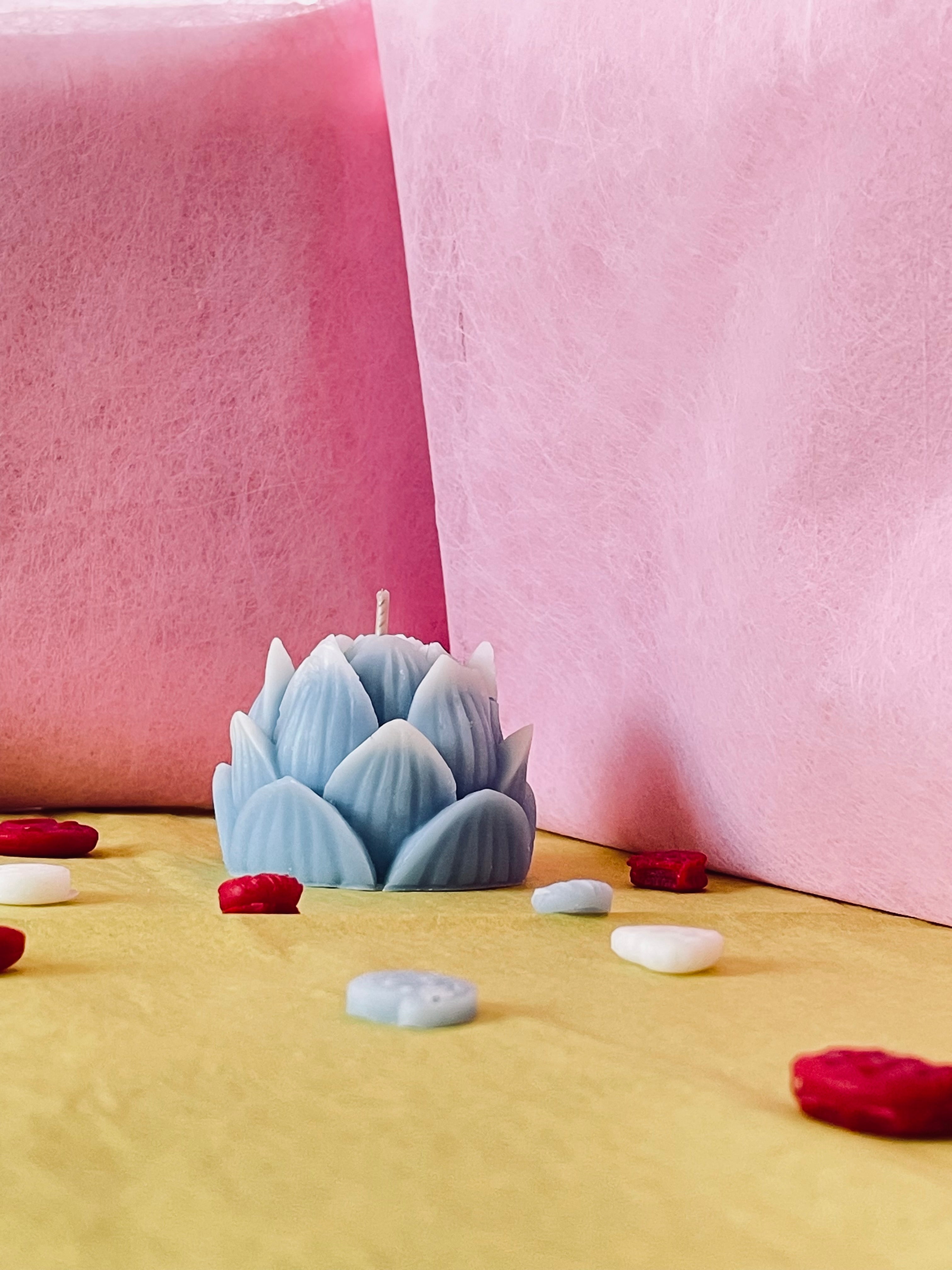 Bougie Fleur de Lotus Artisanale