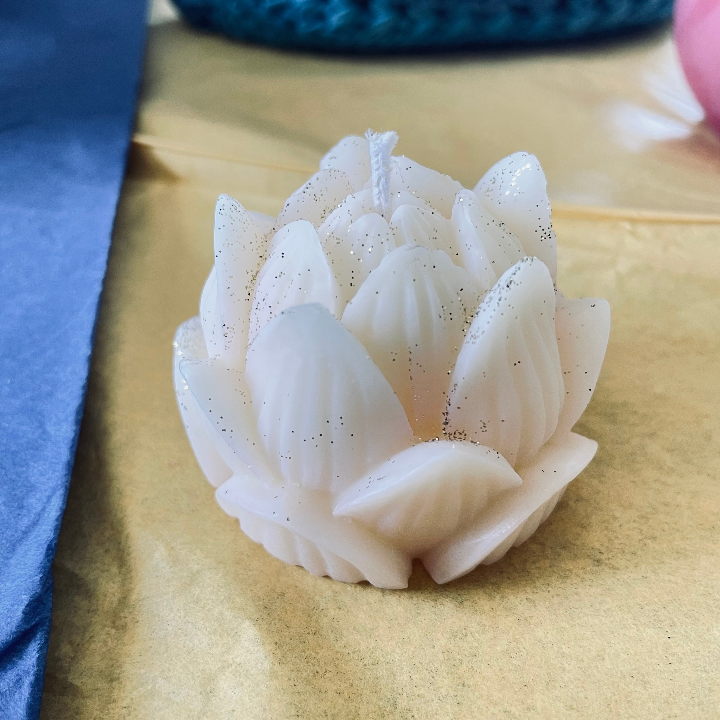 Bougie Fleur de Lotus Artisanale